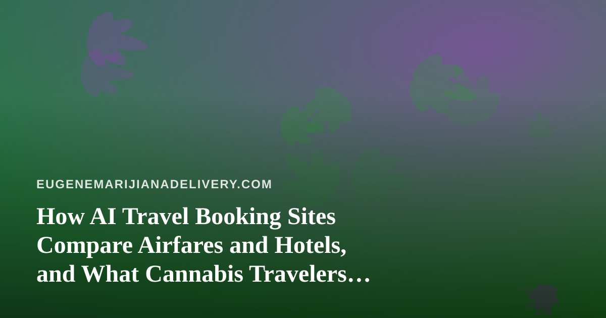 How AI Travel Booking Sites Compare Airfares and Hotels, and What Cannabis Travelers Should Check First